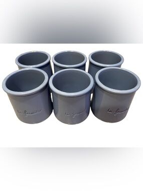 La Fermiere Set of 6 Terracotta Yogurt Pots